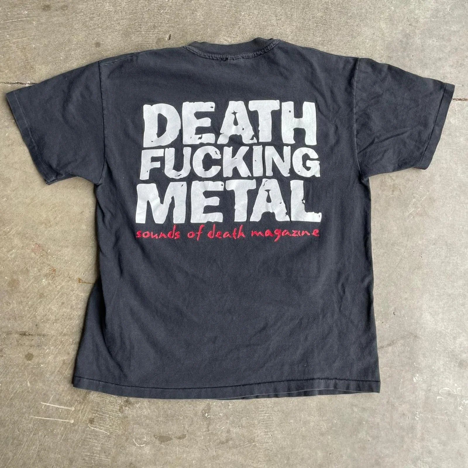 1995 Sounds of Death Magazine SOD Death Fucking Metal Size L