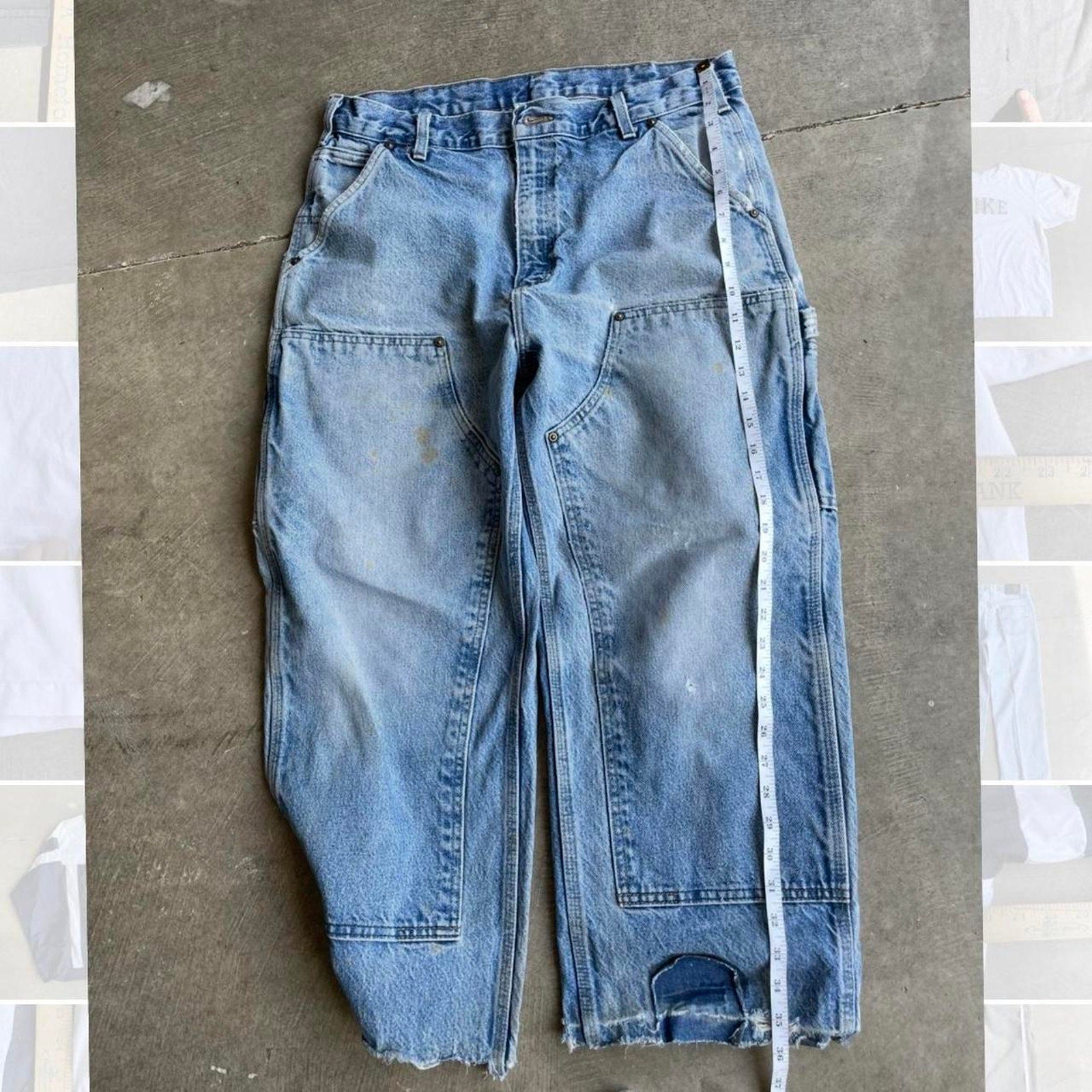 Union-Made Carhartt Double Knee Jeans Size 34x28