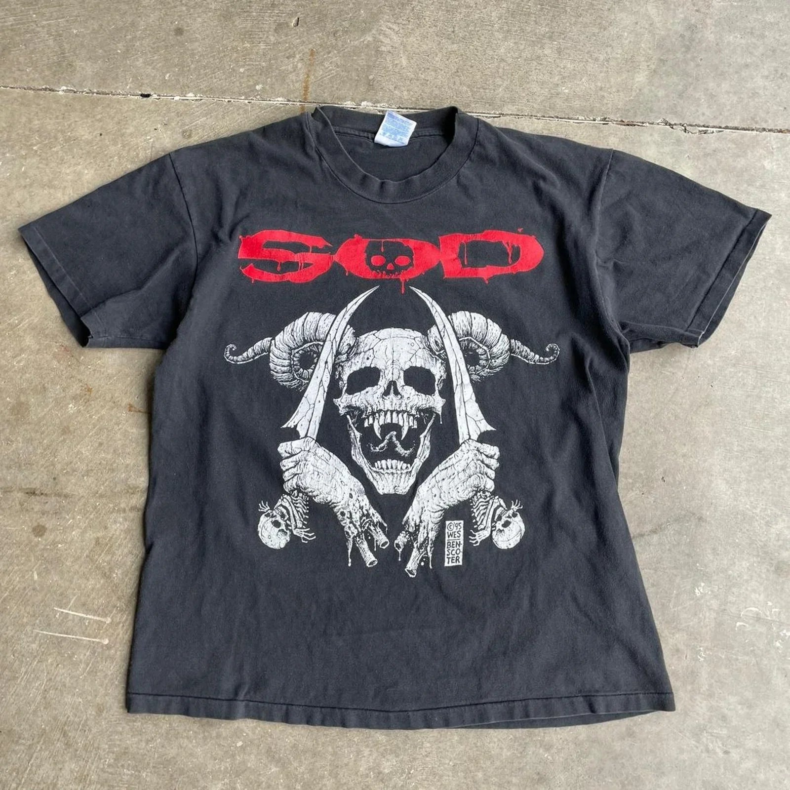 1995 Sounds of Death Magazine SOD Death Fucking Metal Size L
