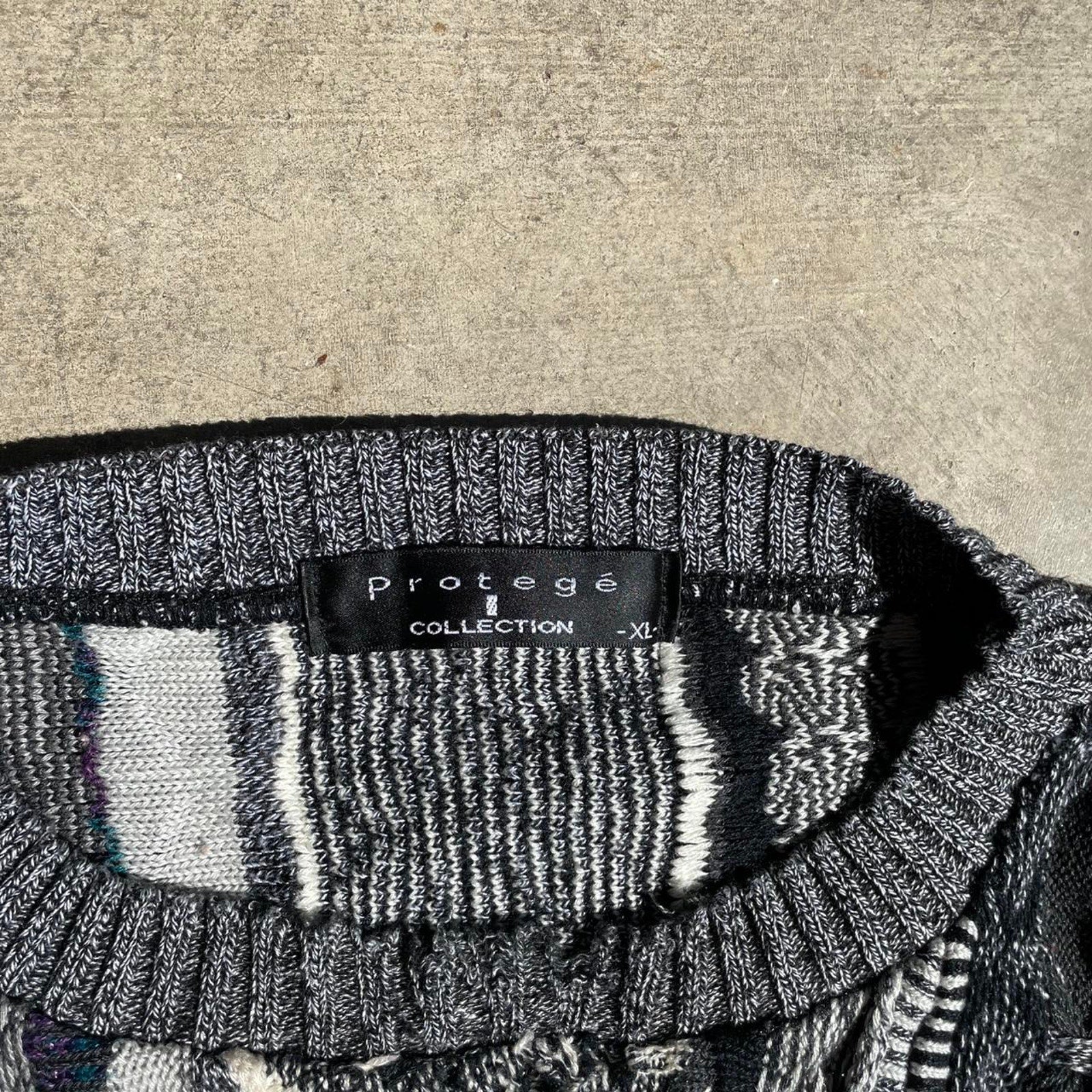 Coogi-inspired 3d Knit Sweater Size XL