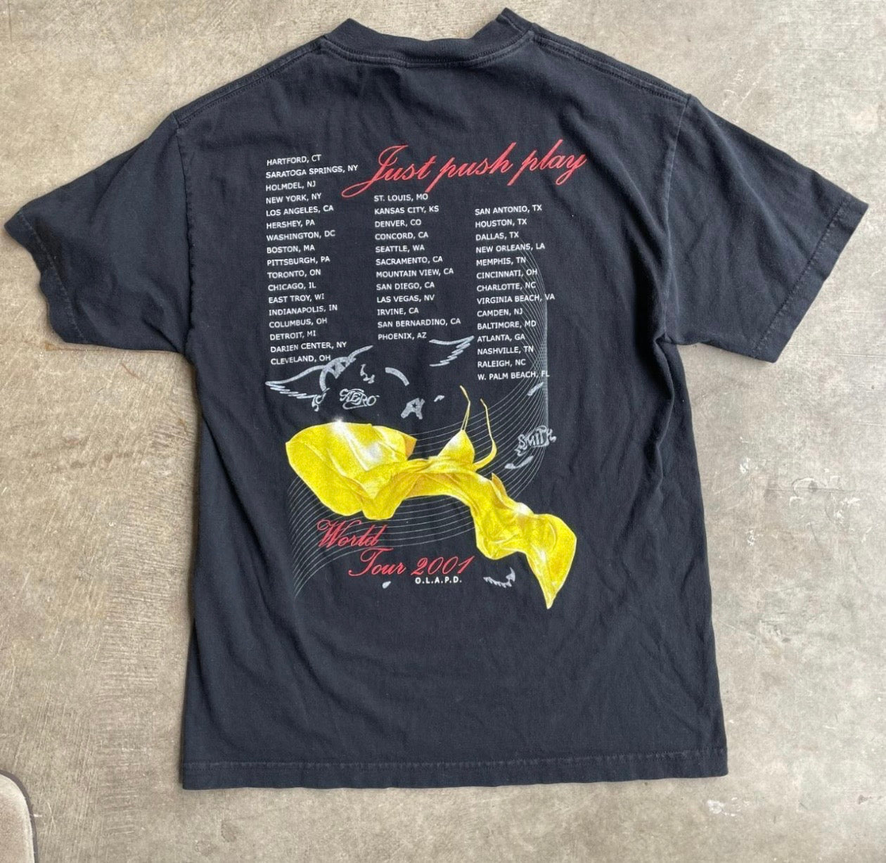 Aerosmith Hajime Sorayama Just Push Play Tee