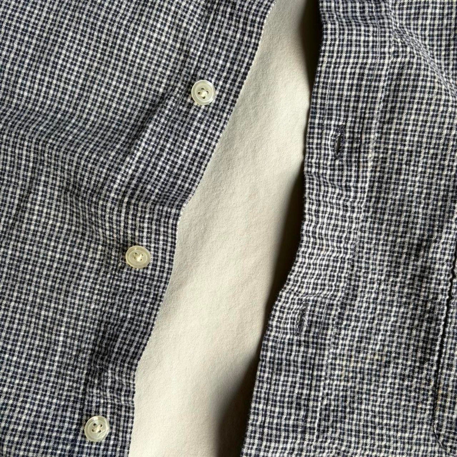 Black plaid cropped boxy button up shirt