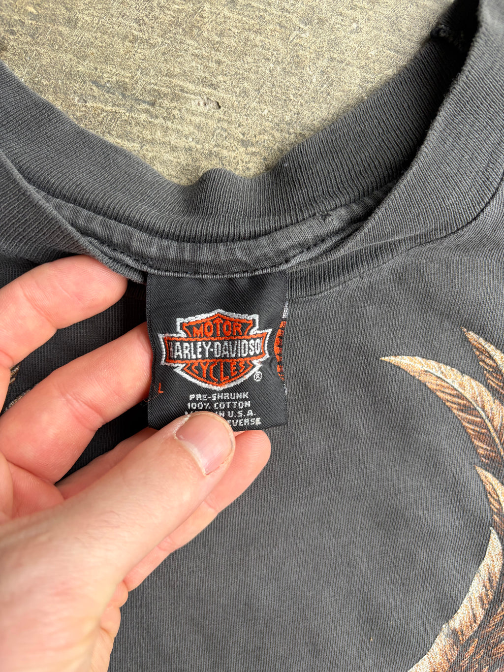 90s Harley Davidson Eagle Shirt Faded