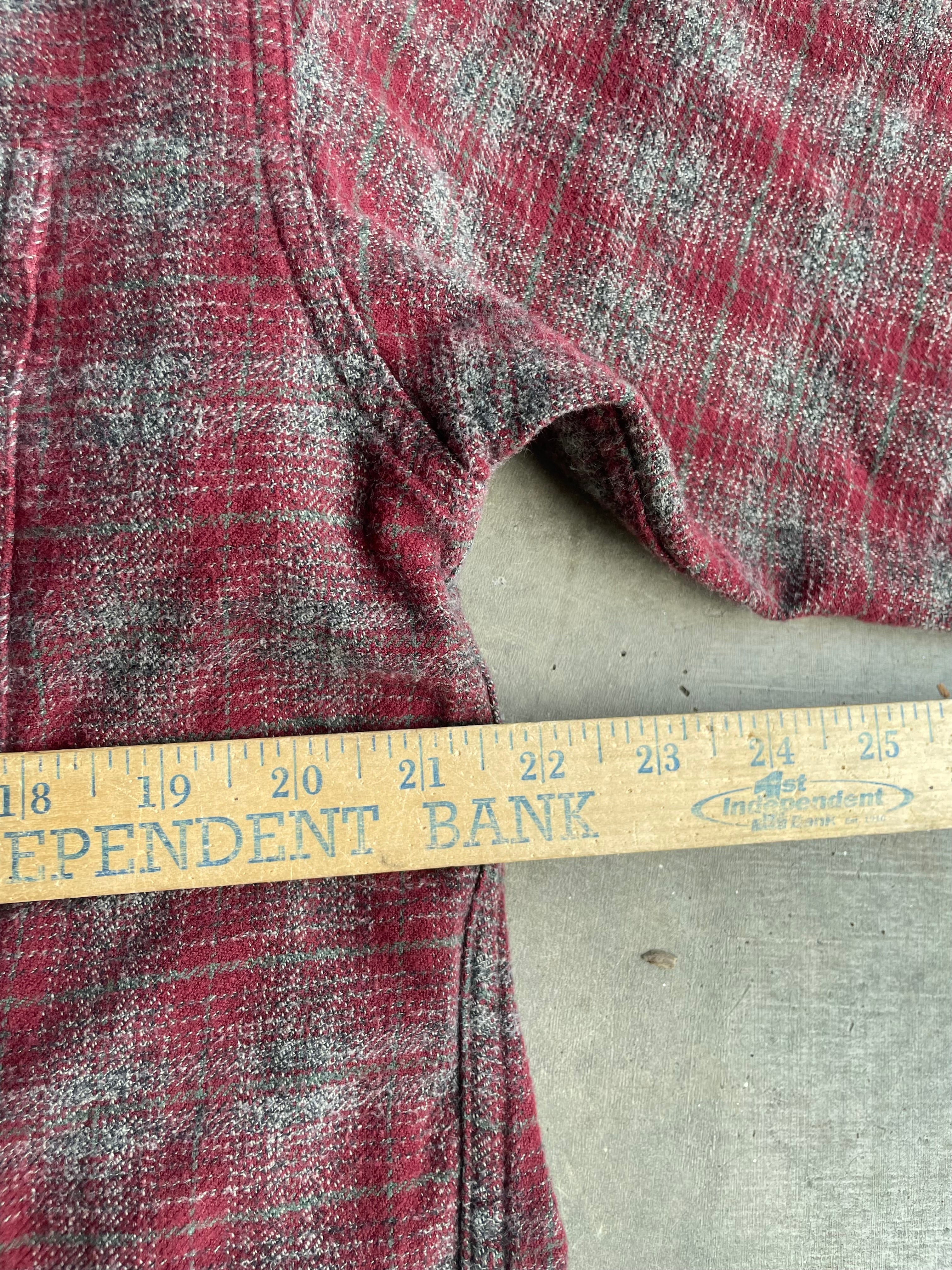 Boxy Cropped Flannel Size M