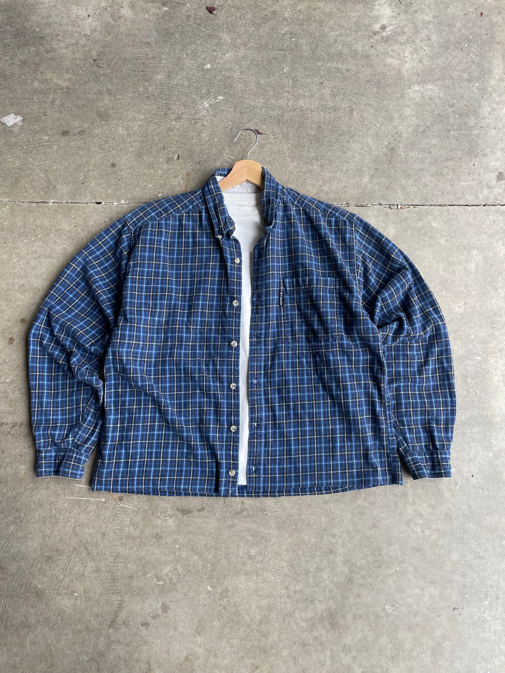 Boxy Cropped Flannel Size M