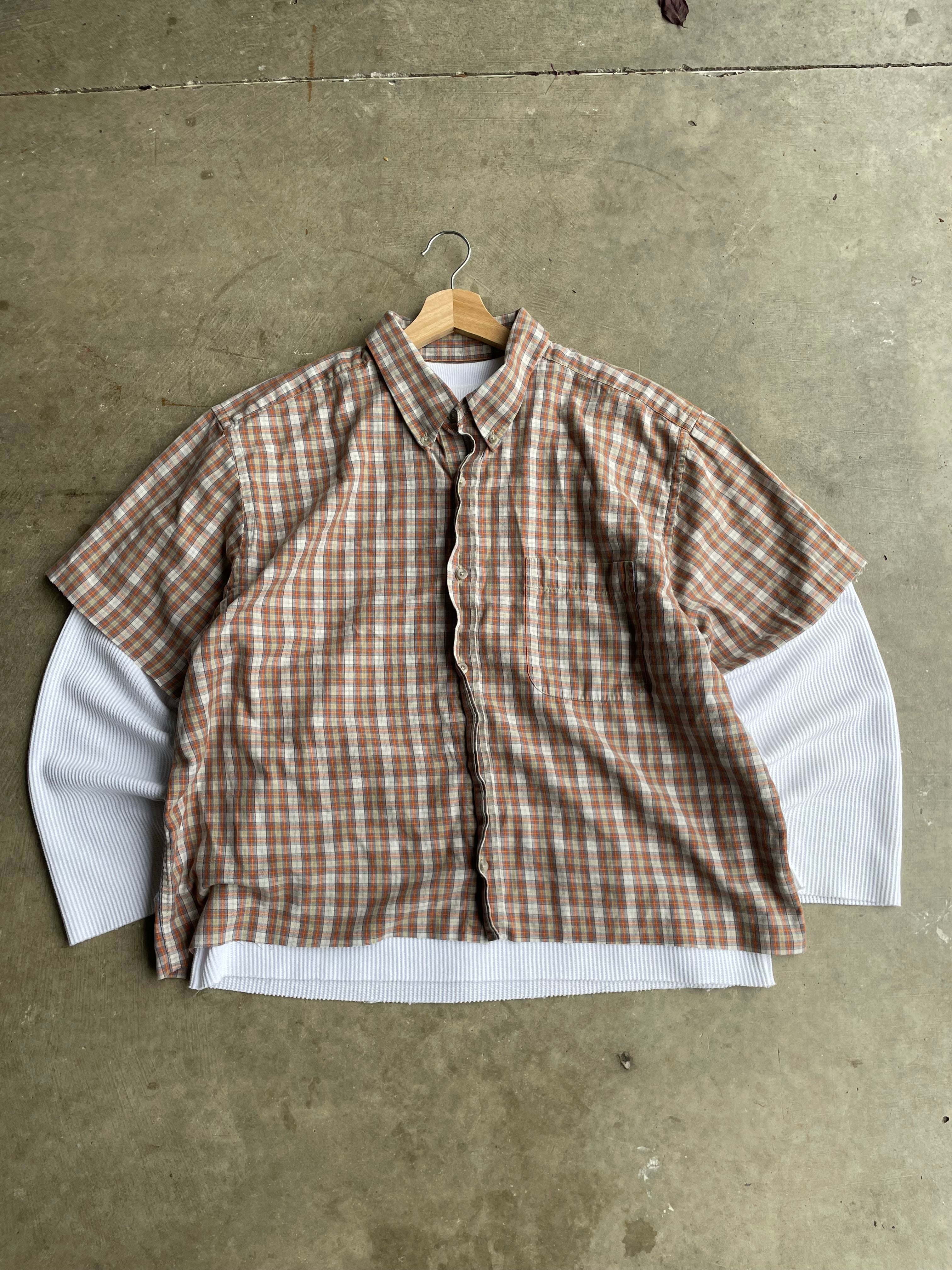 Boxy Cropped Button Up Size M