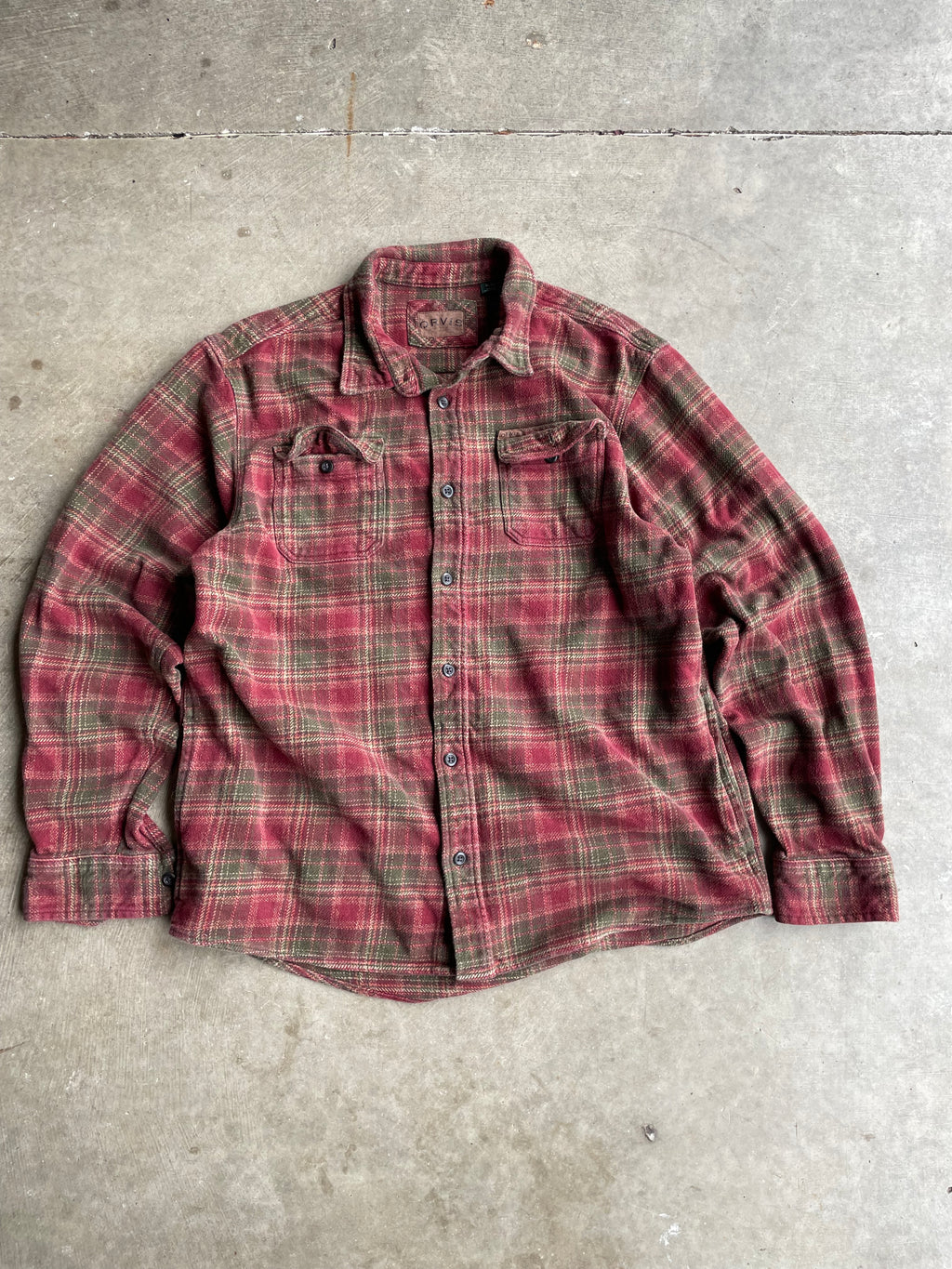 Red Plaid Orvis Thick Flannel