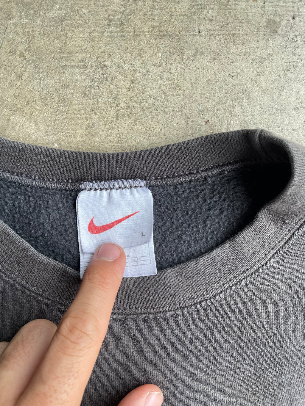 90s Nike Sweatshirt Faded Black Size L
