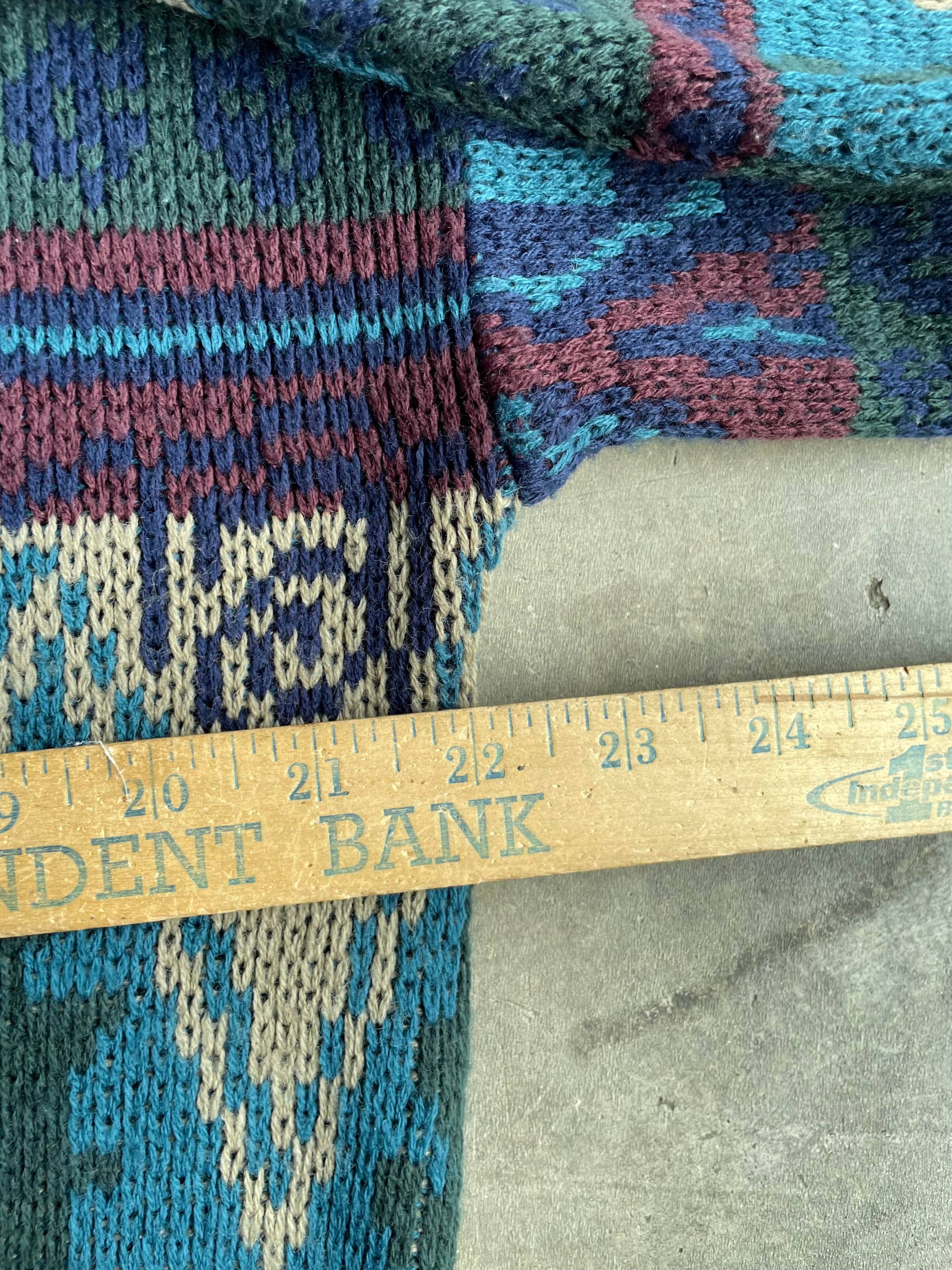 Colorful Knit Sweater Size L