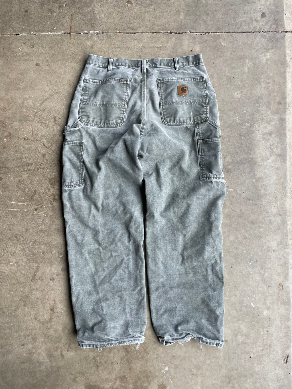 Super Faded Green Carhartt Pants Size 33x30