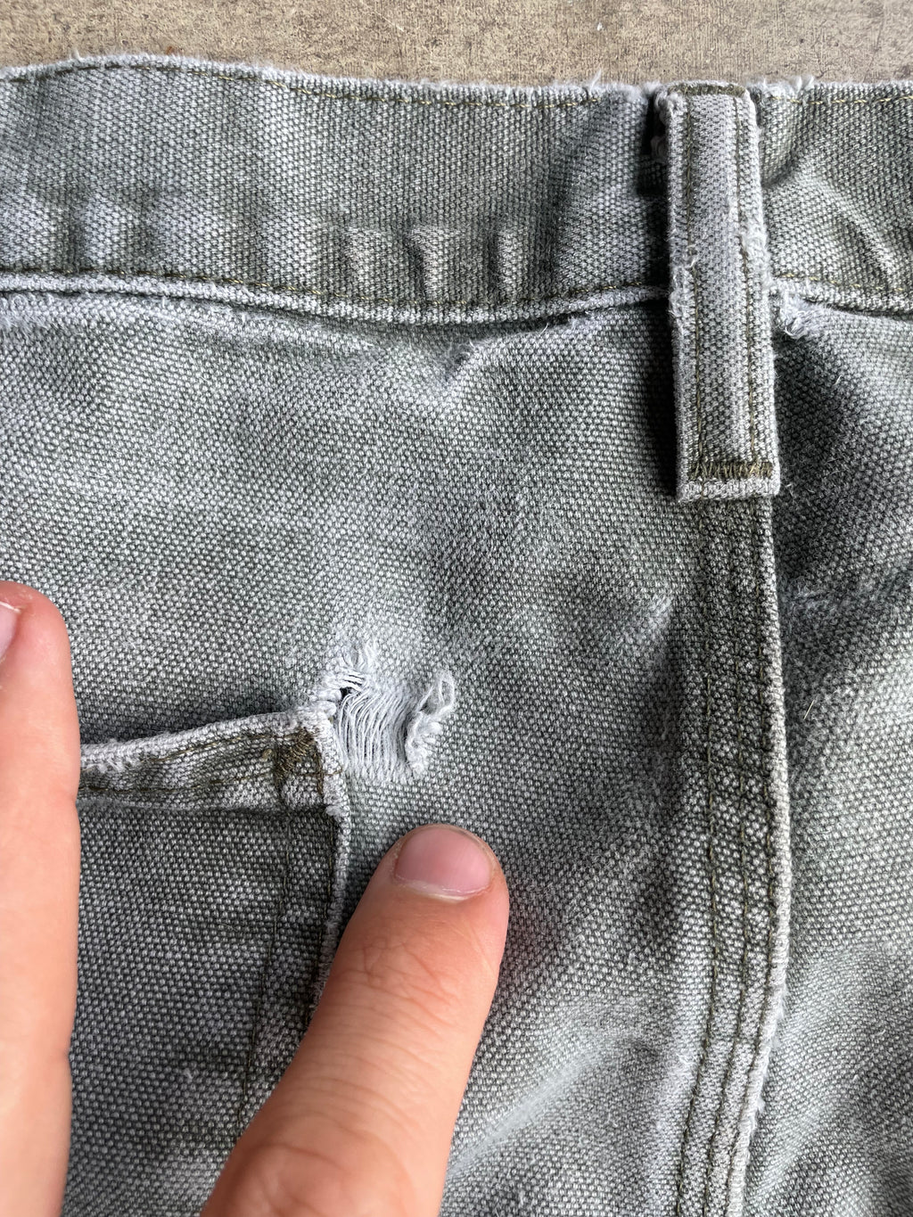 Super Faded Green Carhartt Pants Size 33x30