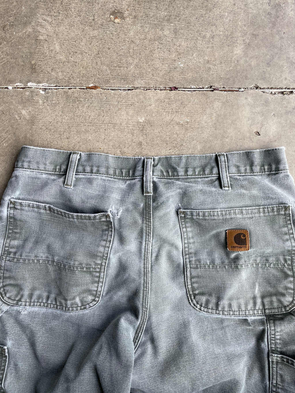 Super Faded Green Carhartt Pants Size 33x30