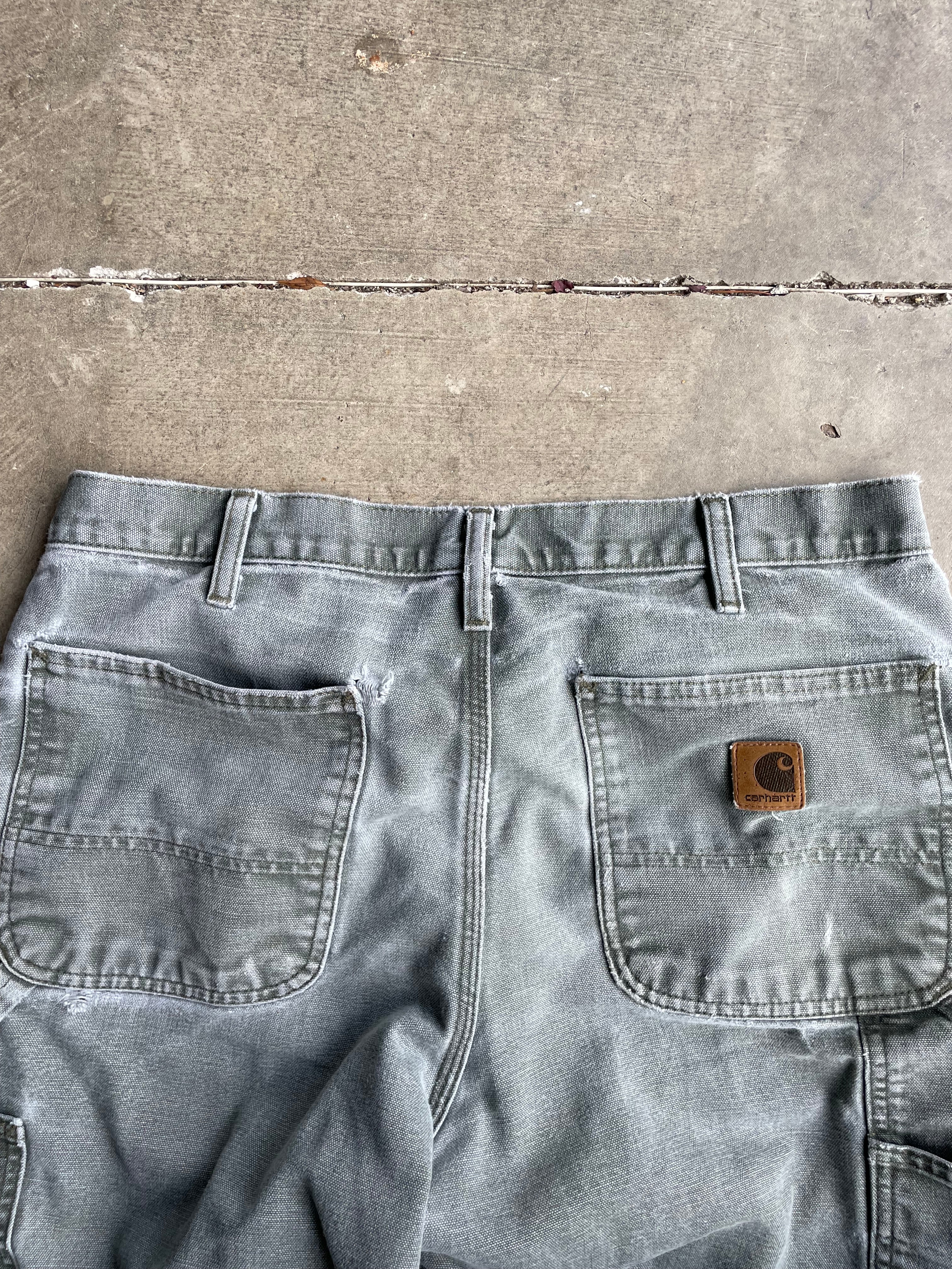 Super Faded Green Carhartt Pants Size 33x30