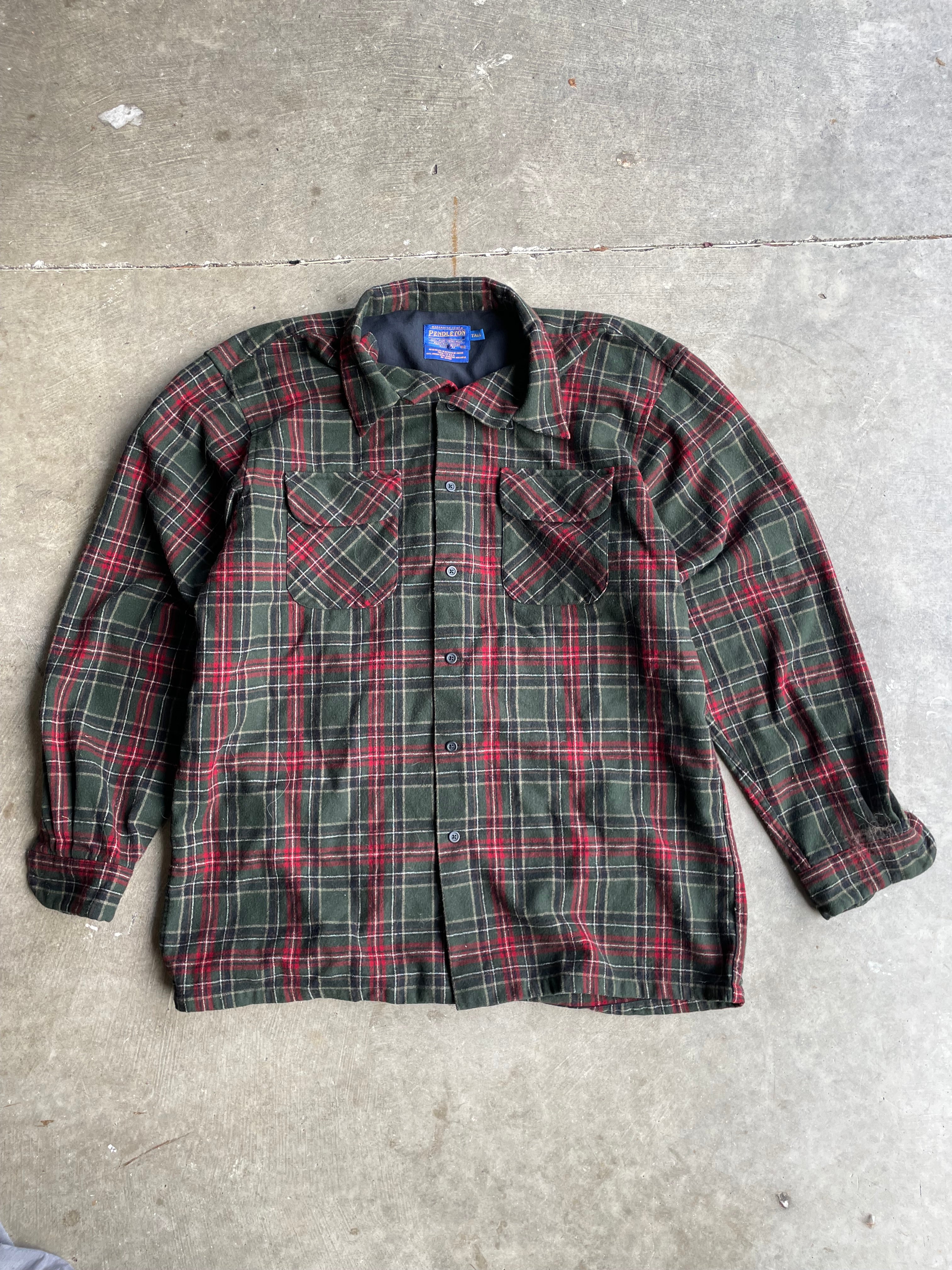 Green and Red Pendleton Flannel Size XL