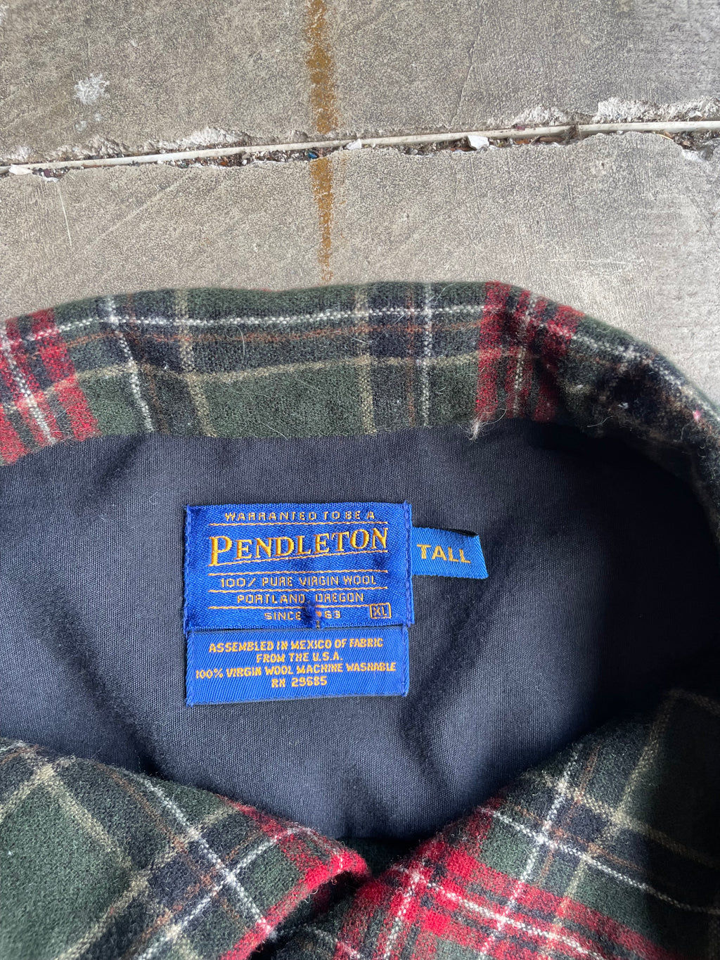 Green and Red Pendleton Flannel Size XL