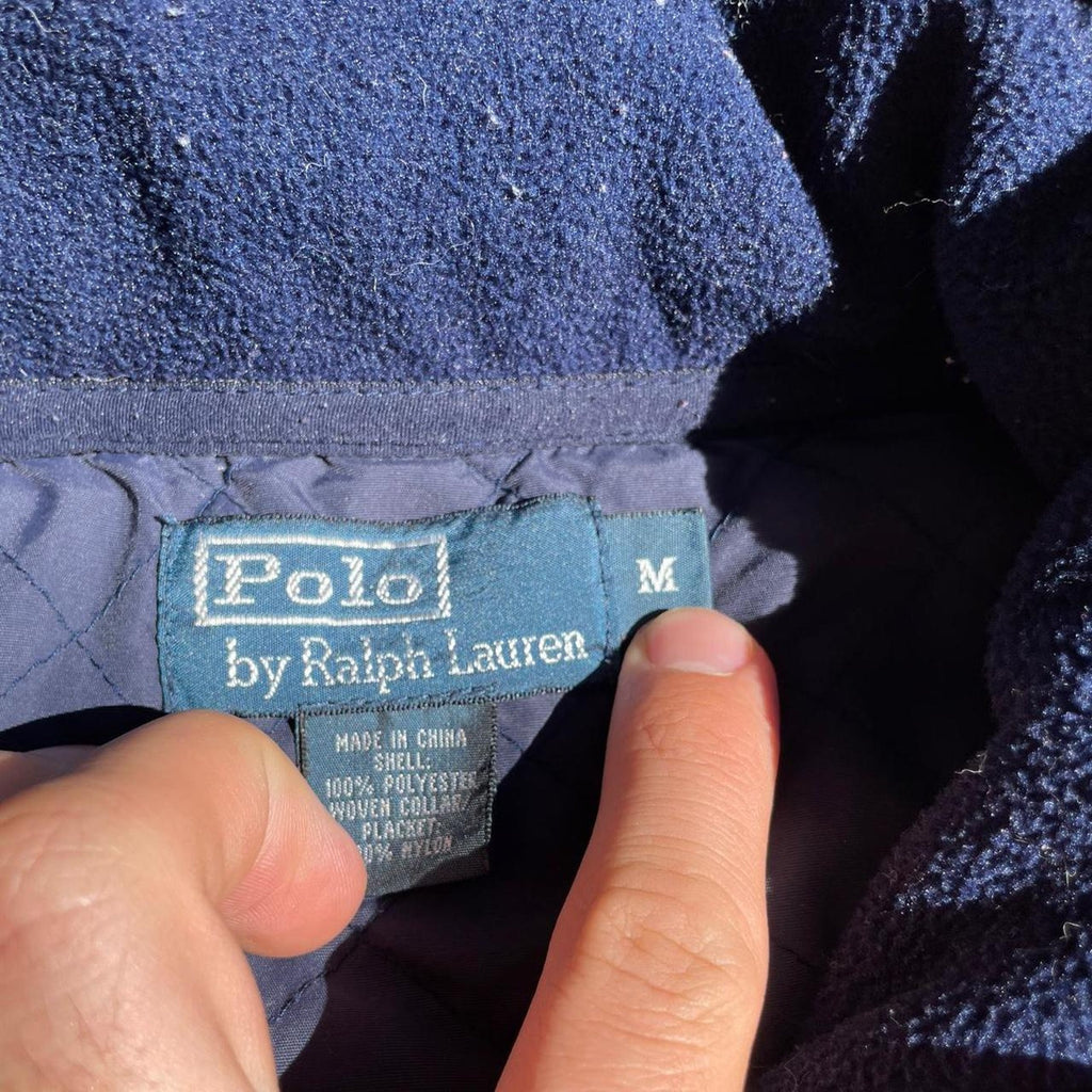 Rare Vintage Polo Ralph Lauren Aztec Synchilla-Like Quarter Zip Pull Over Size M