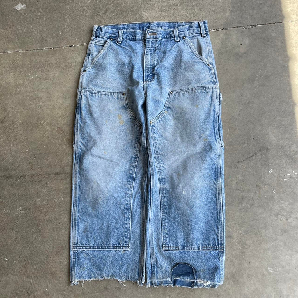 Union-Made Carhartt Double Knee Jeans Size 34x28