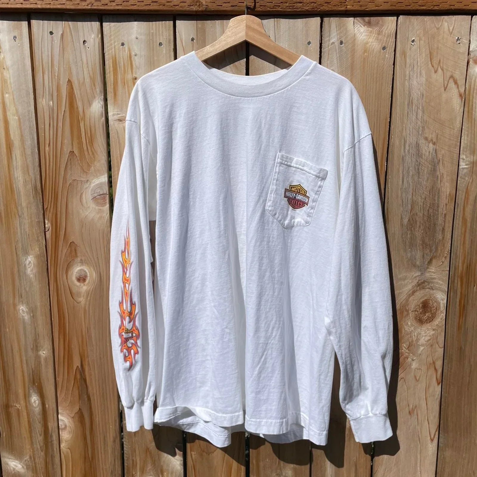 Harley Davidson Flame Sleeve Hits - Size XL
